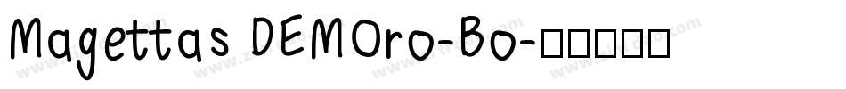 Magettas DEMOro-Bo字体转换